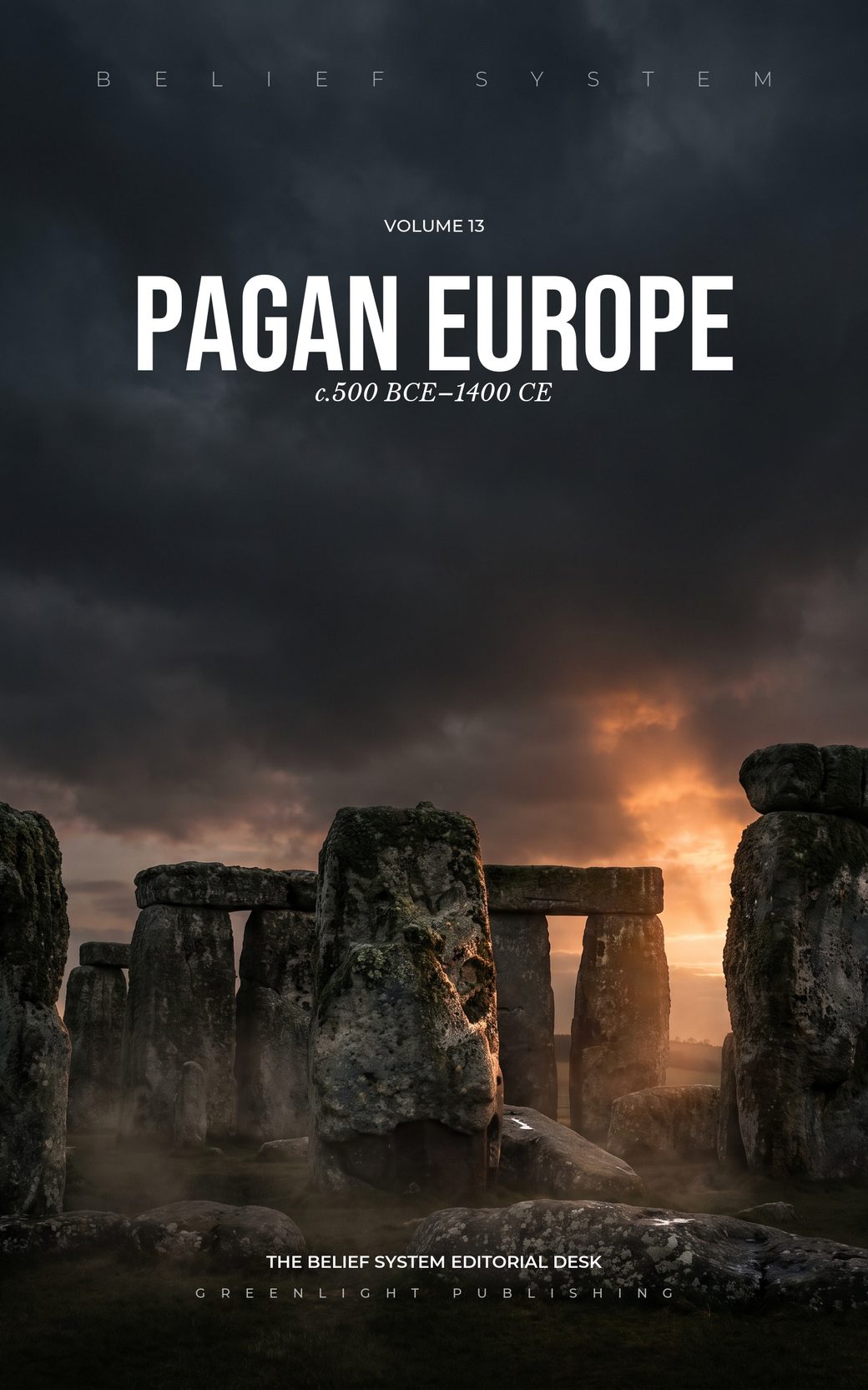Jacket of Belief System volume 13, Pagan Europe