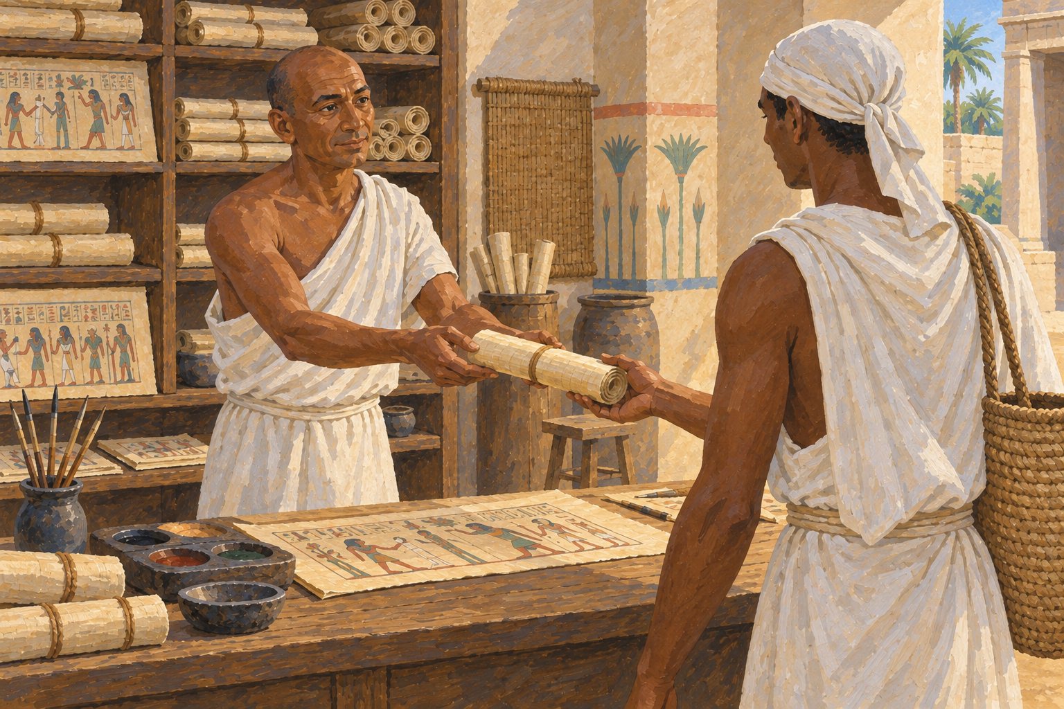 Interpretive illustration: The buyer's scroll