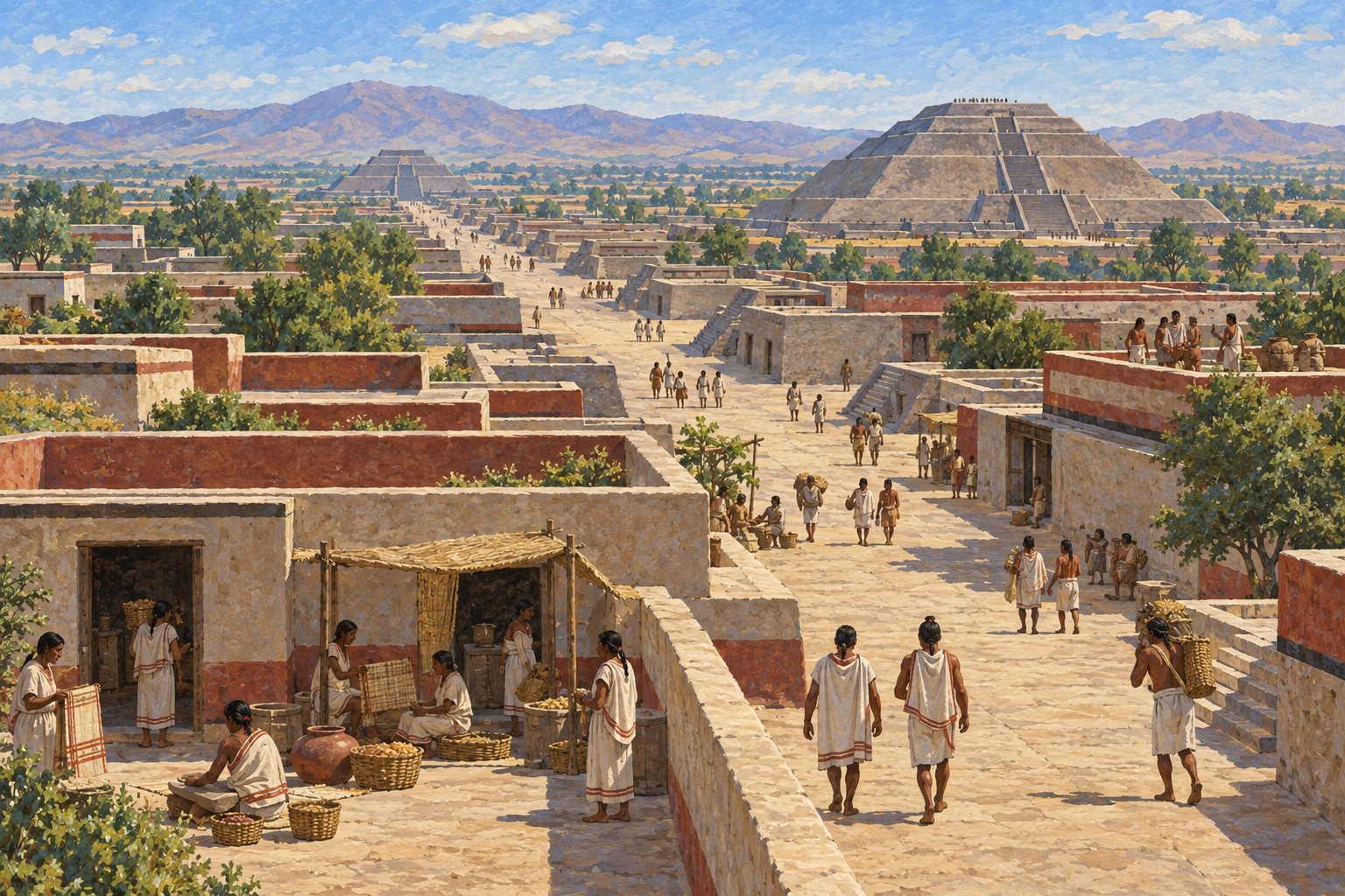 Interpretive illustration: Streets on a grid