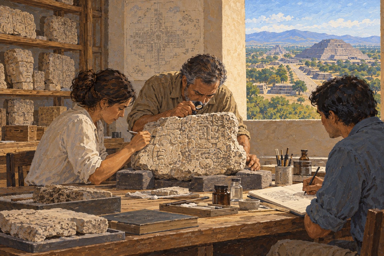 Interpretive illustration: Reading neighboring records