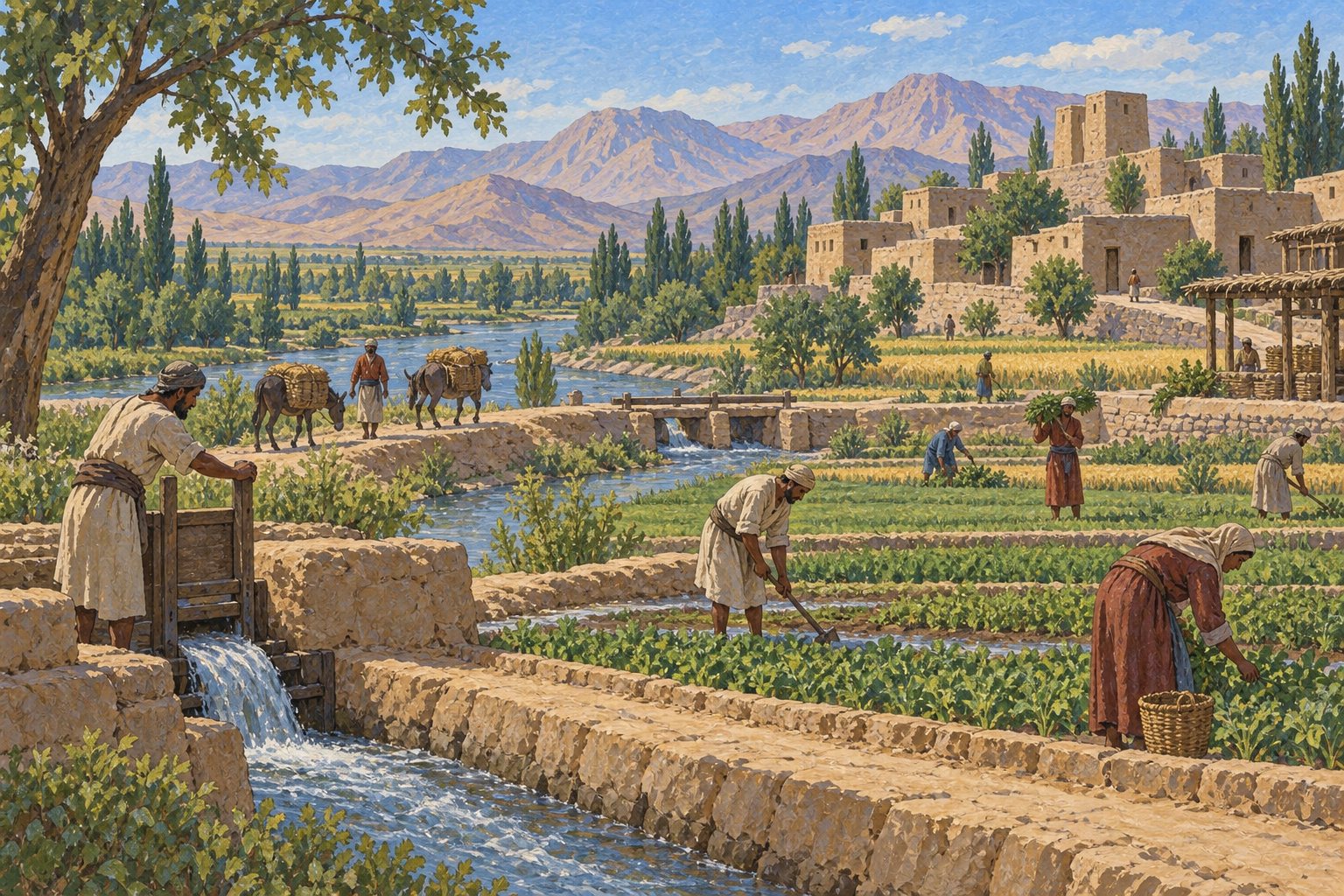 Interpretive illustration: River valleys of the east