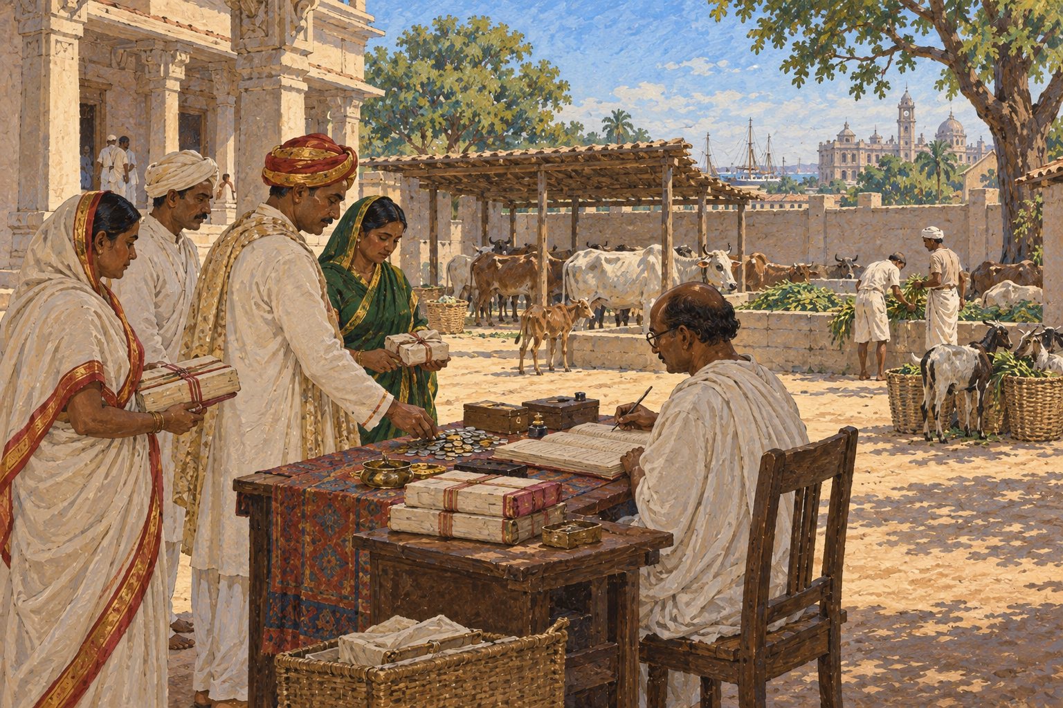 Interpretive illustration: Gifts recorded