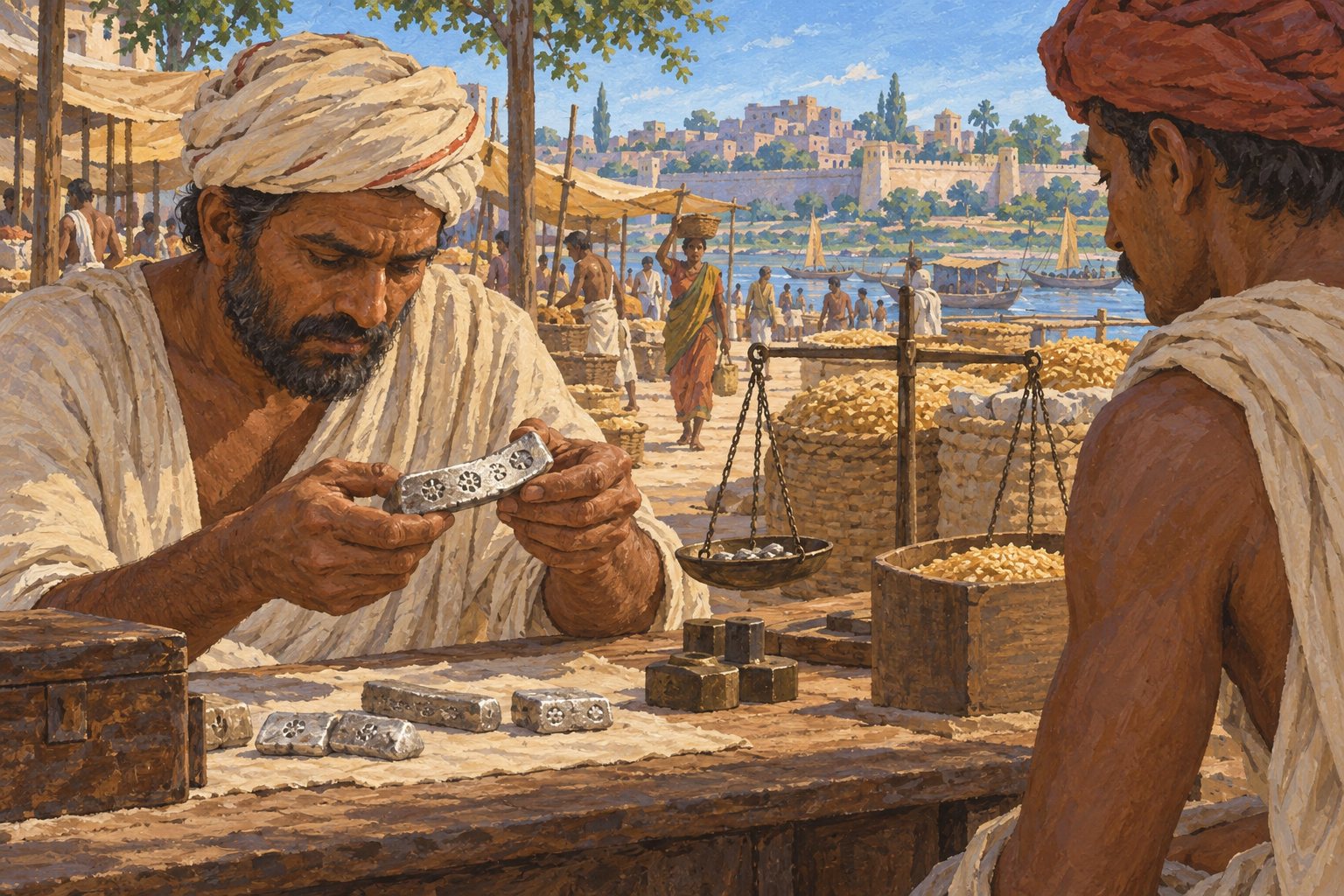 Interpretive illustration: The silver bar