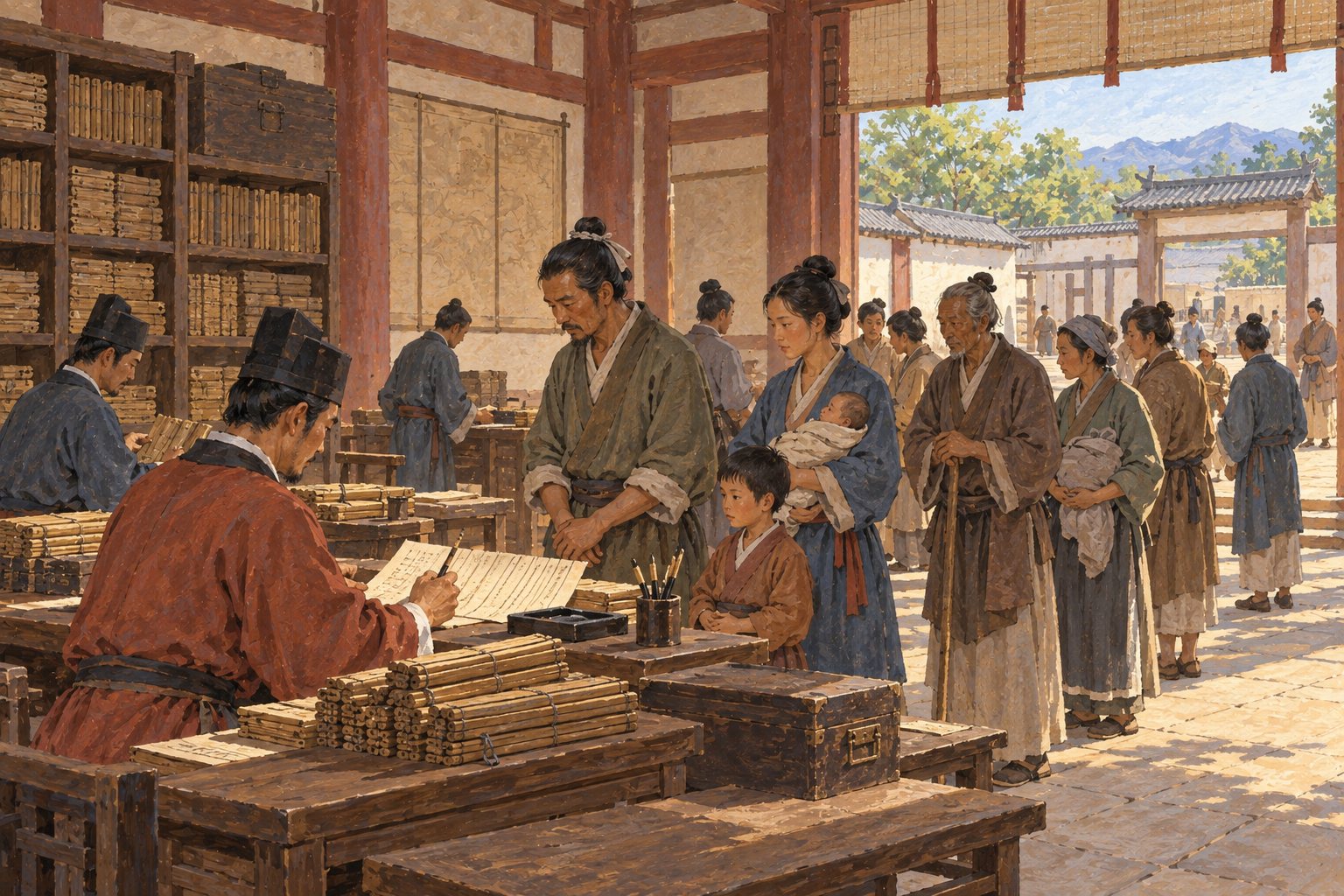 Interpretive illustration: The household list