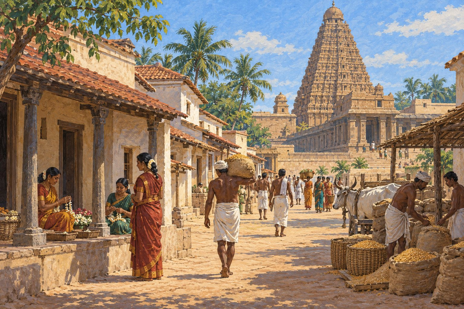 Interpretive illustration: Houses for temple workers