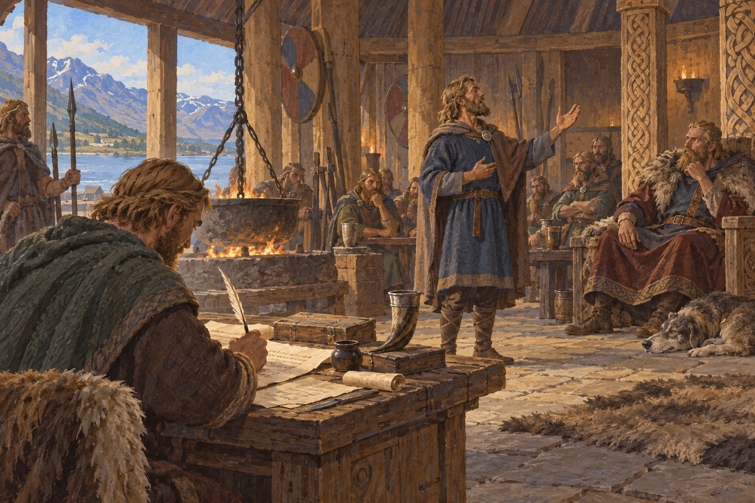 Interpretive illustration: Poetry becomes writing