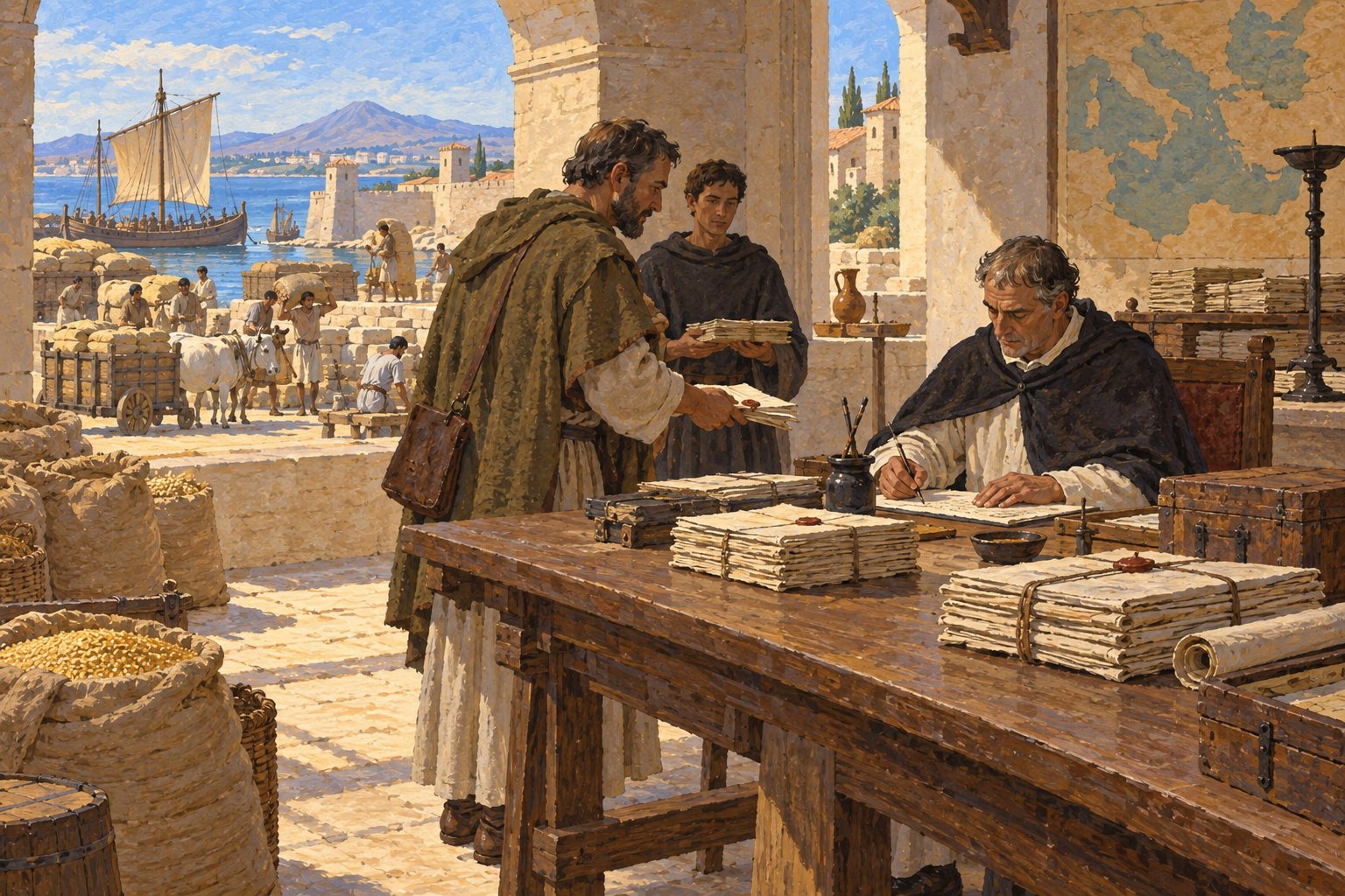 Interpretive illustration: The letter and the rent