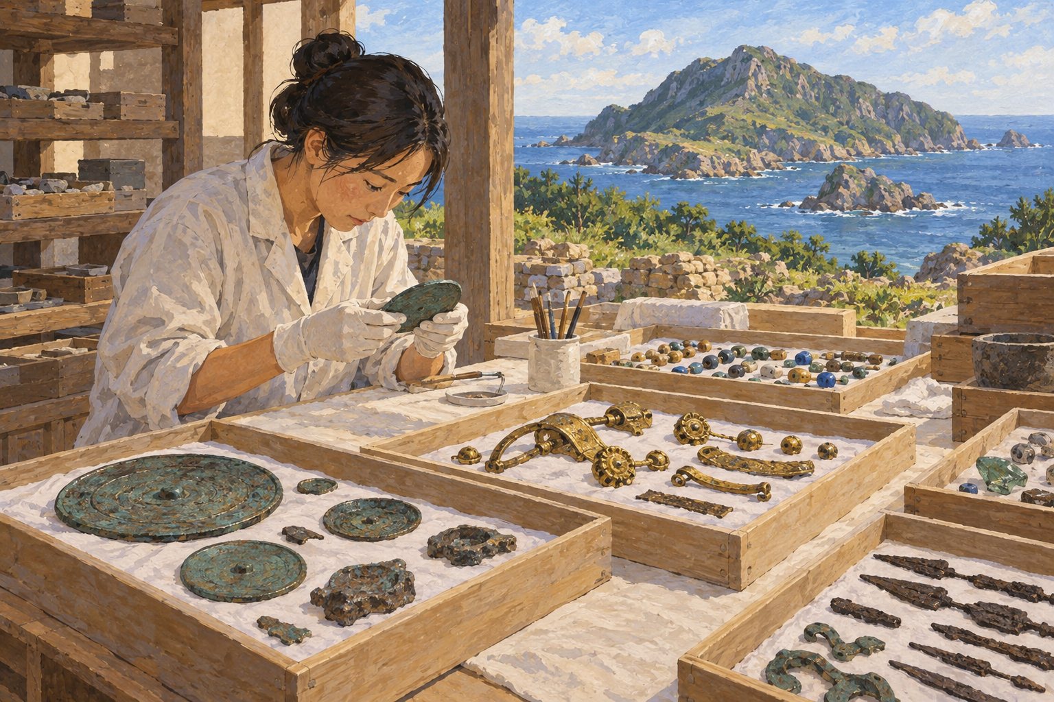 Interpretive illustration: The material record
