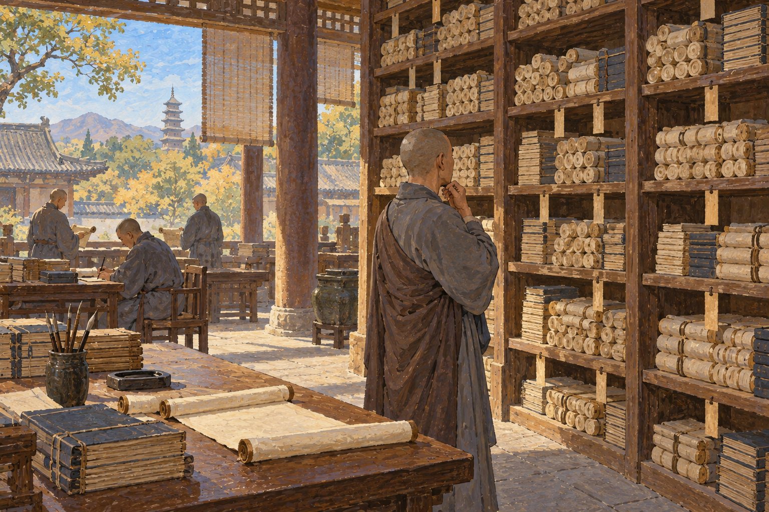 Interpretive illustration: The question of a library