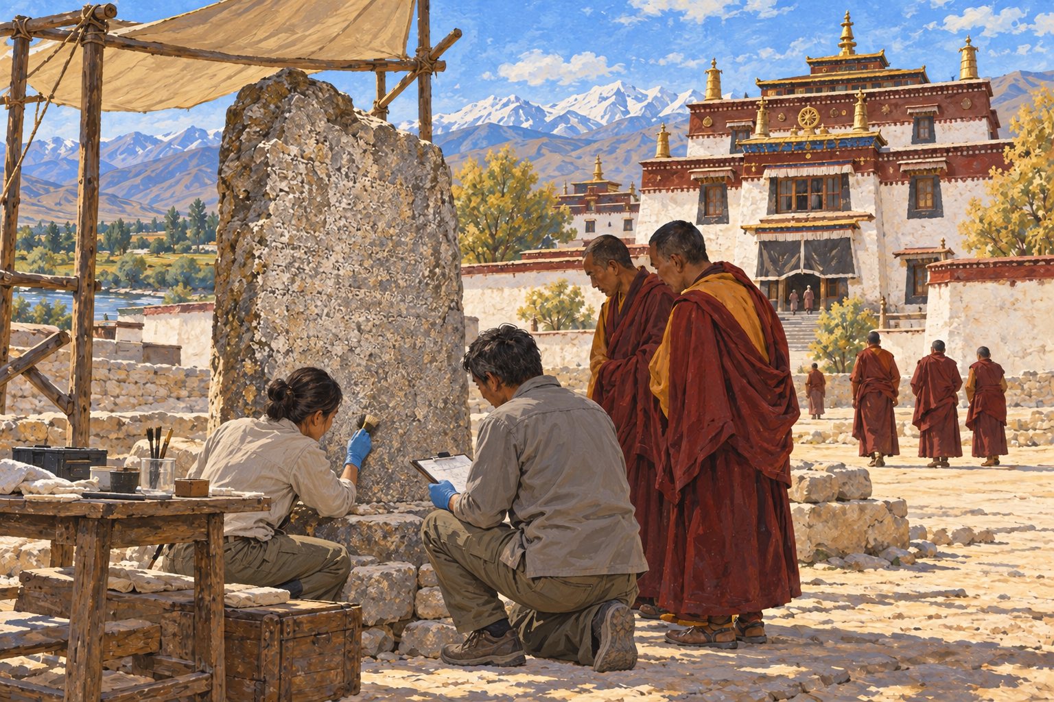 Interpretive illustration: An oath on stone