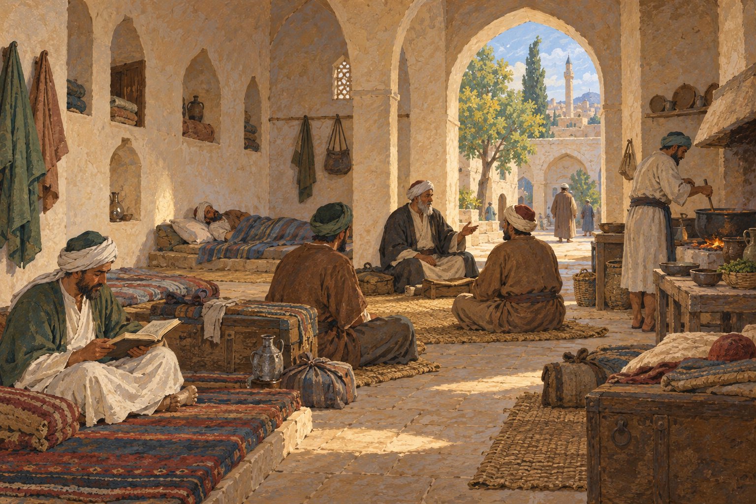 Interpretive illustration: The resident's room