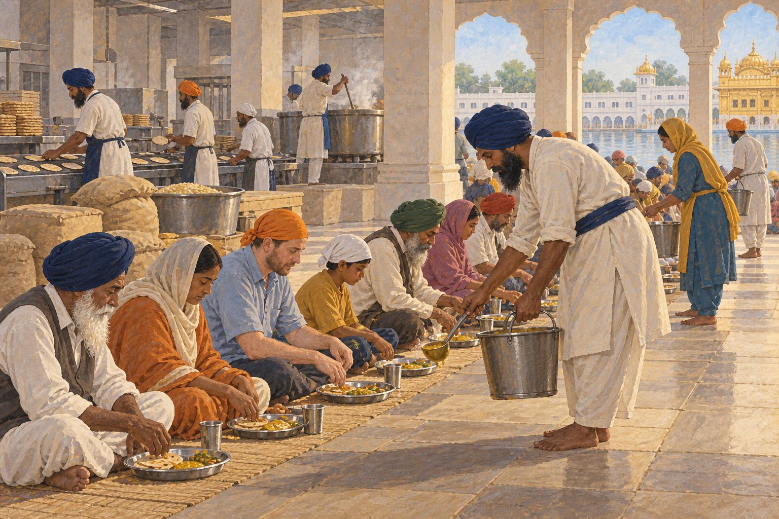 Interpretive illustration: Serving the row