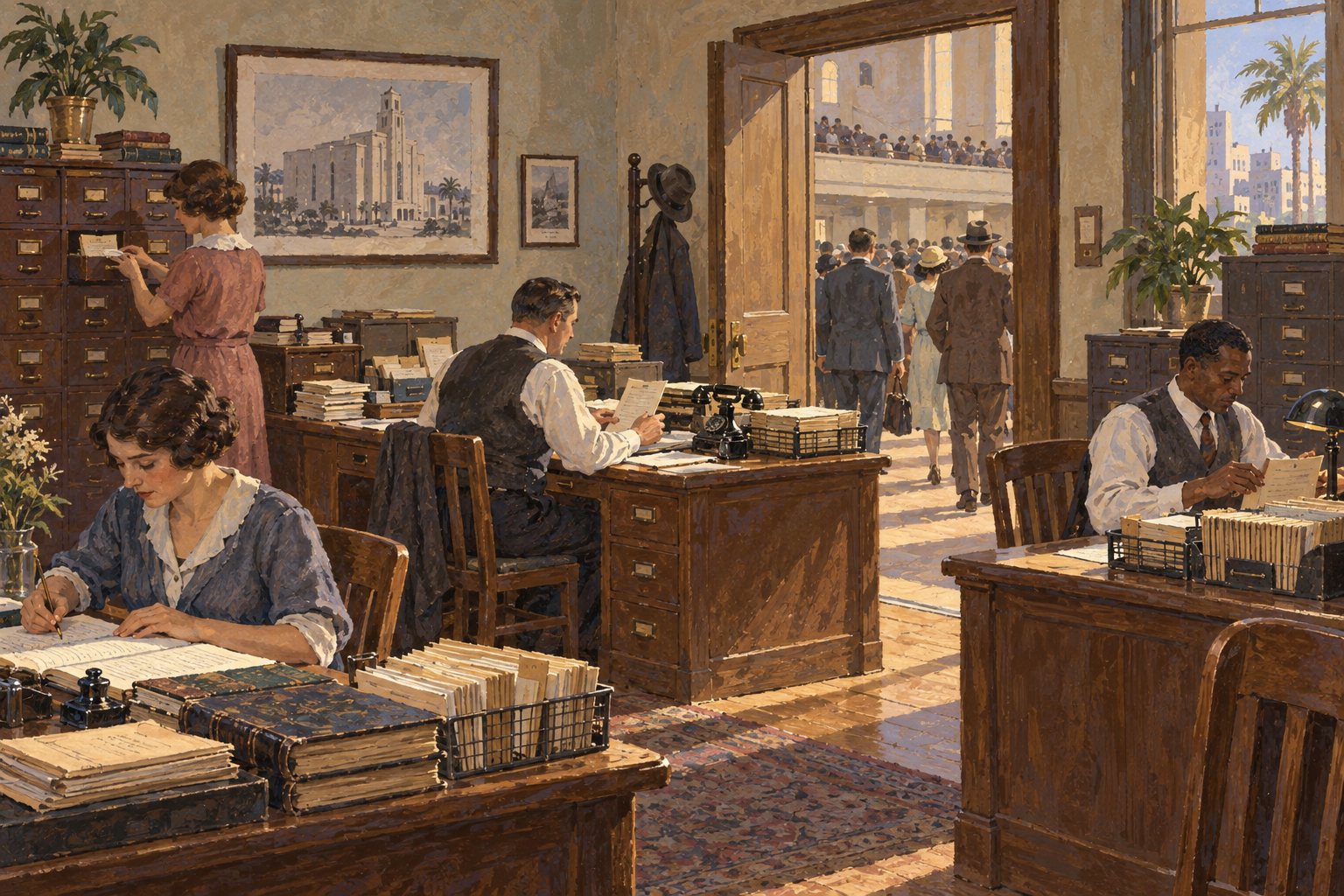 Interpretive illustration: The institution continues