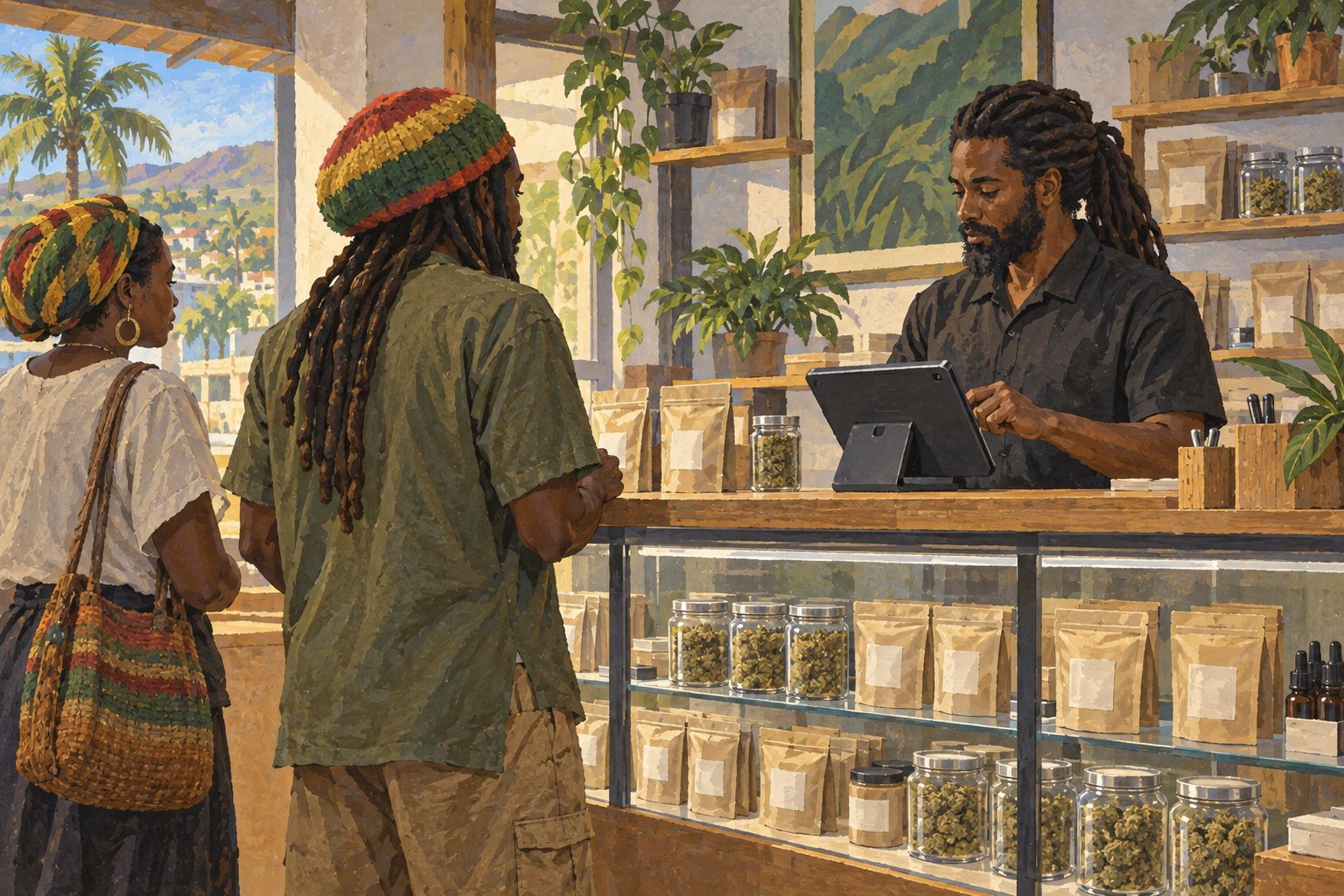 Interpretive illustration: Commercial cannabis