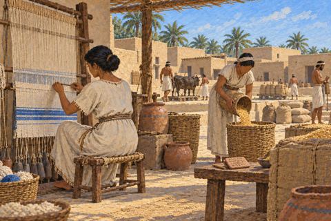 Interpretive illustration: The weavers' ration