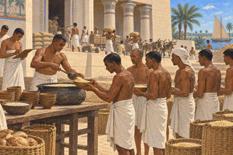 Interpretive illustration: Offerings become provisions