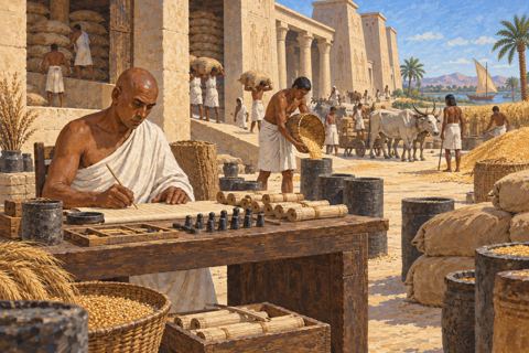 Interpretive illustration: Records of an estate