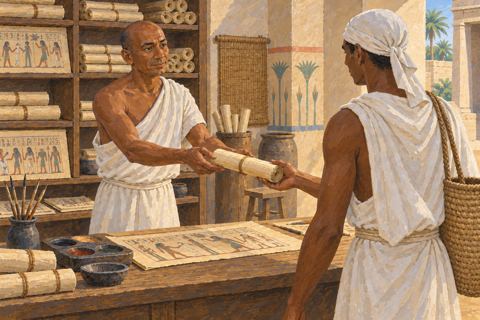 Interpretive illustration: The buyer's scroll