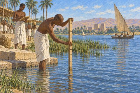 Interpretive illustration: Marking the water