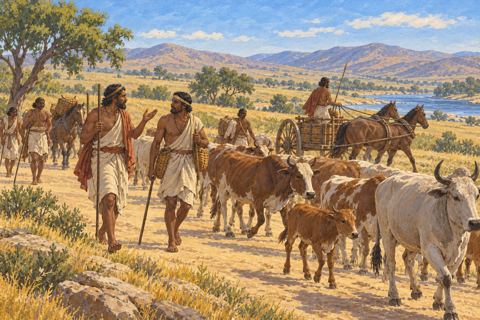 Interpretive illustration: An archive carried aloud