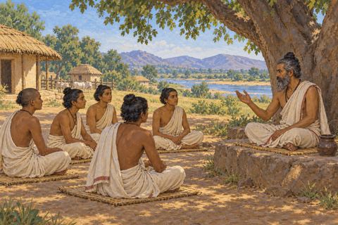 Interpretive illustration: A continuous recitation