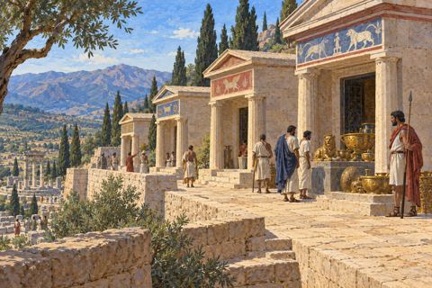 Interpretive illustration: City treasury houses