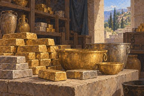 Interpretive illustration: Deposits in metal
