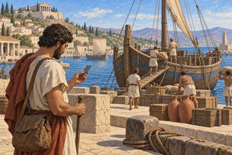 Interpretive illustration: Questions about a voyage