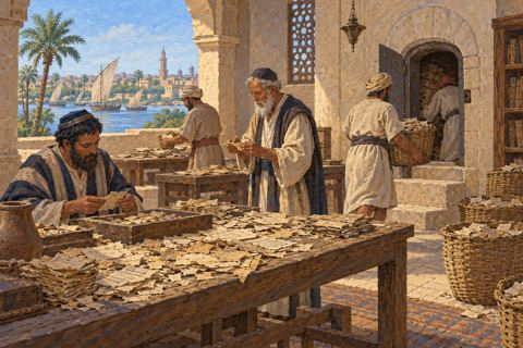Interpretive illustration: Fragments kept together