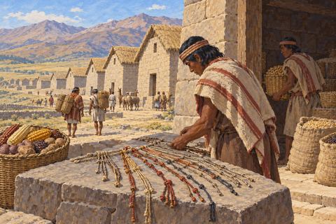 Interpretive illustration: The record beside the grain