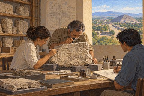 Interpretive illustration: Reading neighboring records