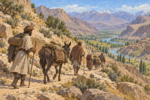Interpretive illustration: Across the passes