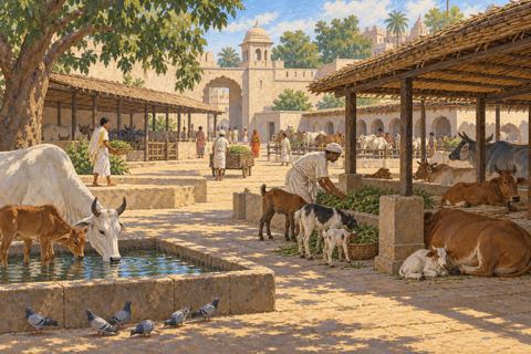 Interpretive illustration: Water and shelter