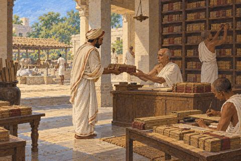 Interpretive illustration: A donor's manuscript