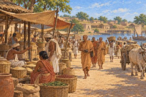 Interpretive illustration: New streets and markets