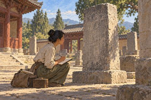 Interpretive illustration: Conserving the record