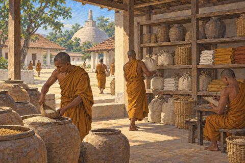 Interpretive illustration: A communal store