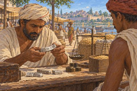 Interpretive illustration: The silver bar