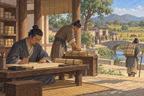 Interpretive illustration: Copying upward