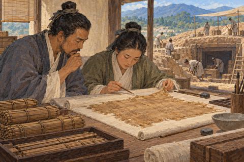 Interpretive illustration: Silk in the archive