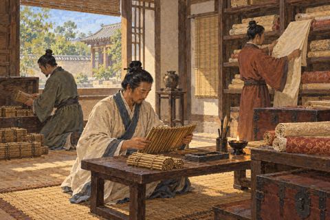 Interpretive illustration: A Han manuscript collection