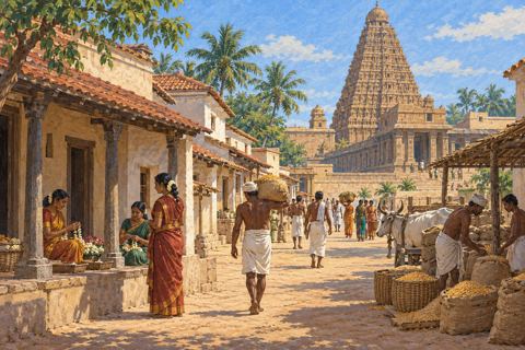 Interpretive illustration: Houses for temple workers