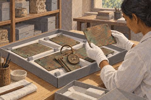 Interpretive illustration: The copper archive
