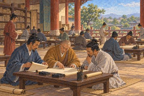Interpretive illustration: The word-by-word table