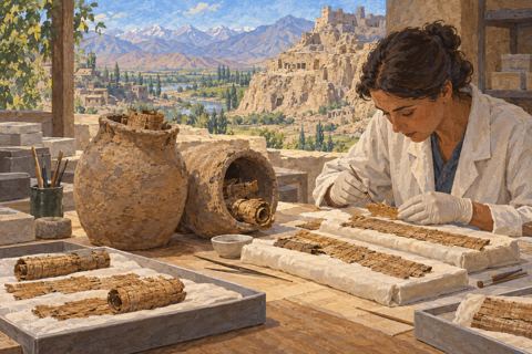 Interpretive illustration: Preserving the fragments