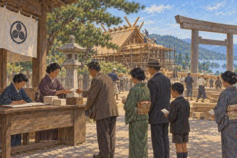 Interpretive illustration: A private donation