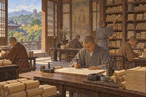 Interpretive illustration: Copying for merit