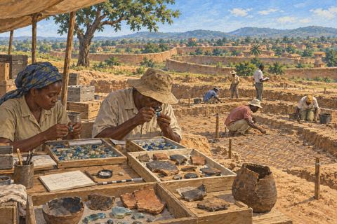 Interpretive illustration: Archaeology and the account