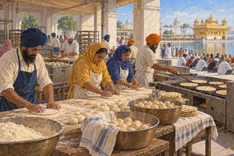 Interpretive illustration: Roti by hand