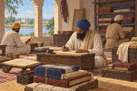 Interpretive illustration: The authorized copyist